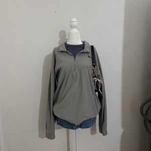 Grey Nike thermal quarter zip